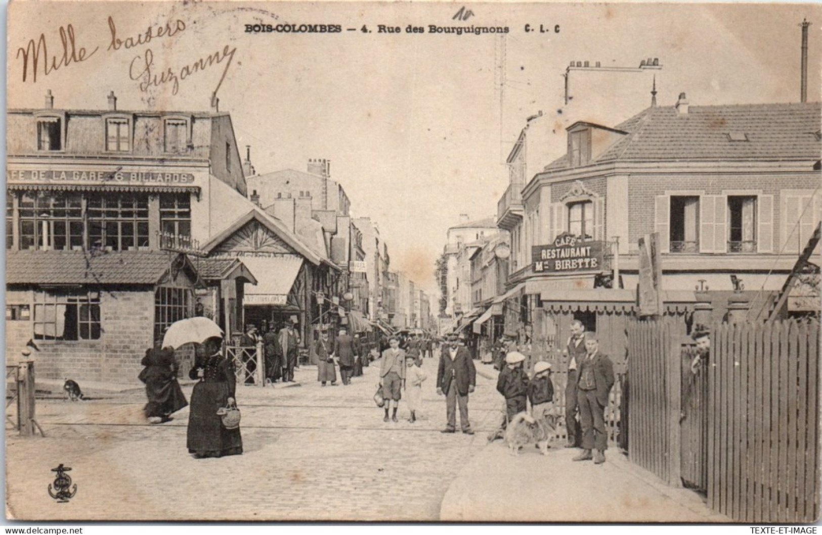 92 BOIS COLOMBES - Vue Sur La Rue Des Bourguignons  - Sonstige & Ohne Zuordnung