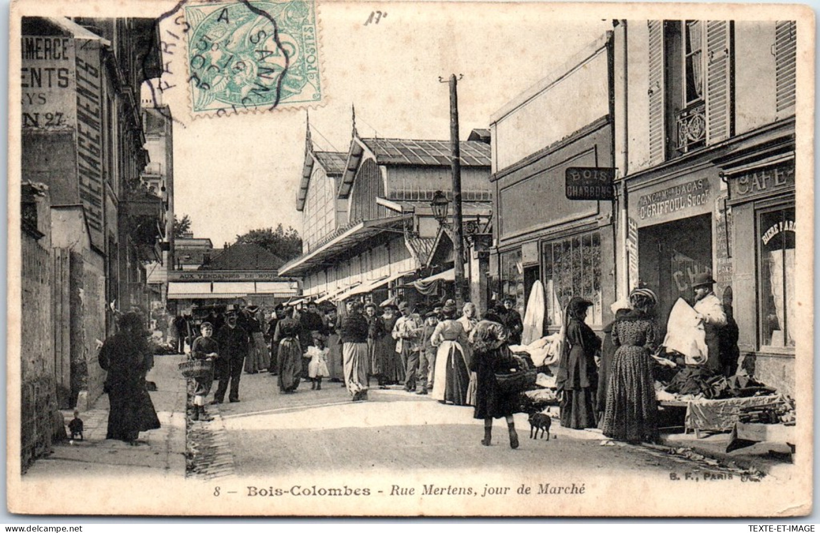 92 BOIS COLOMBES - Rue Mertens Un Jour De Marche  - Andere & Zonder Classificatie