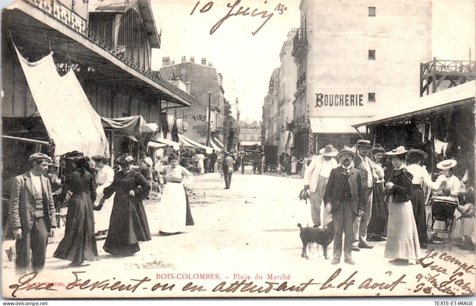 92 BOIS COLOMBES - Place Du Marche  - Other & Unclassified