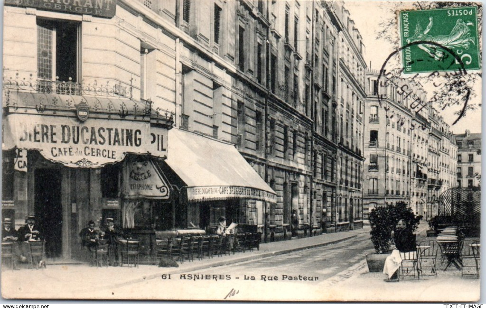 92 ASNIERES - La Rue Pasteur  - Asnieres Sur Seine