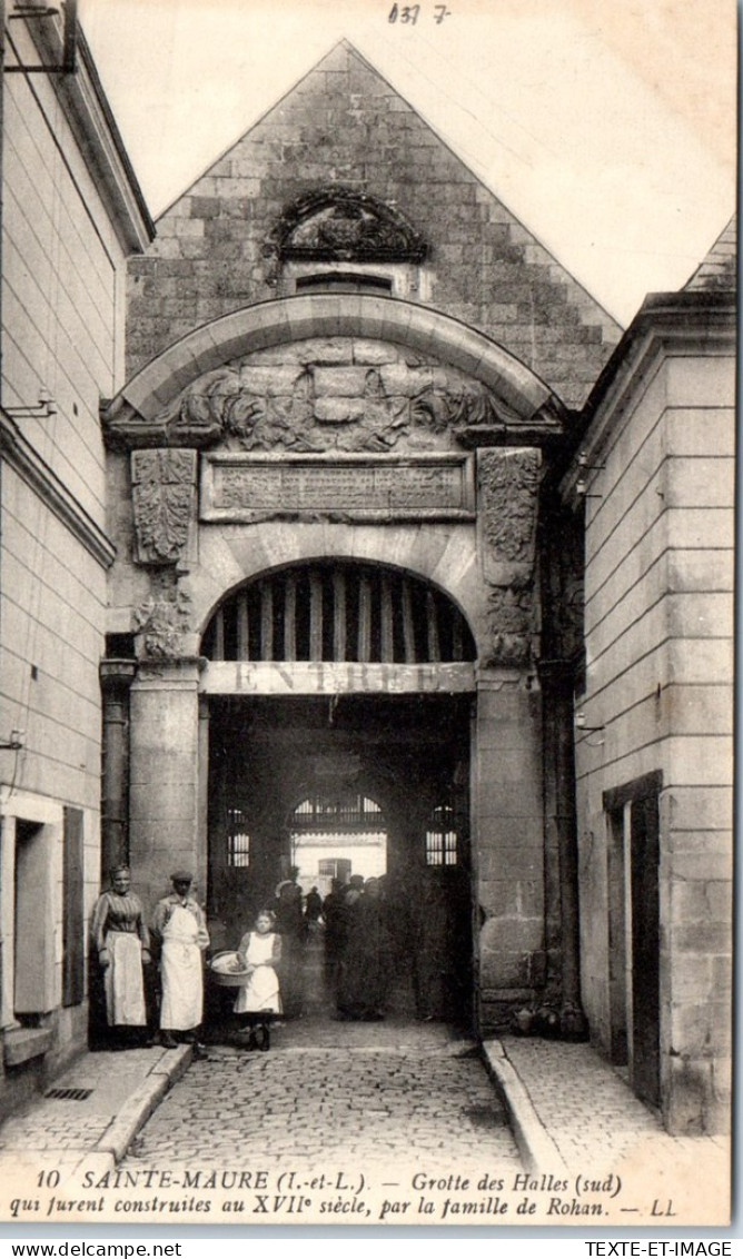 37 SAINTE MAURE - Grotte Des Halles Cote Sud. - Otros & Sin Clasificación