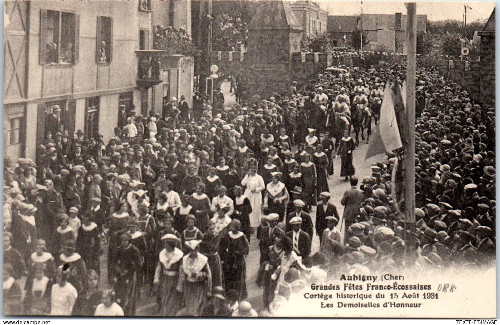 18 AUBIGNY - Cortege Hist 1931, Demoisselles D'honneur  - Aubigny Sur Nere