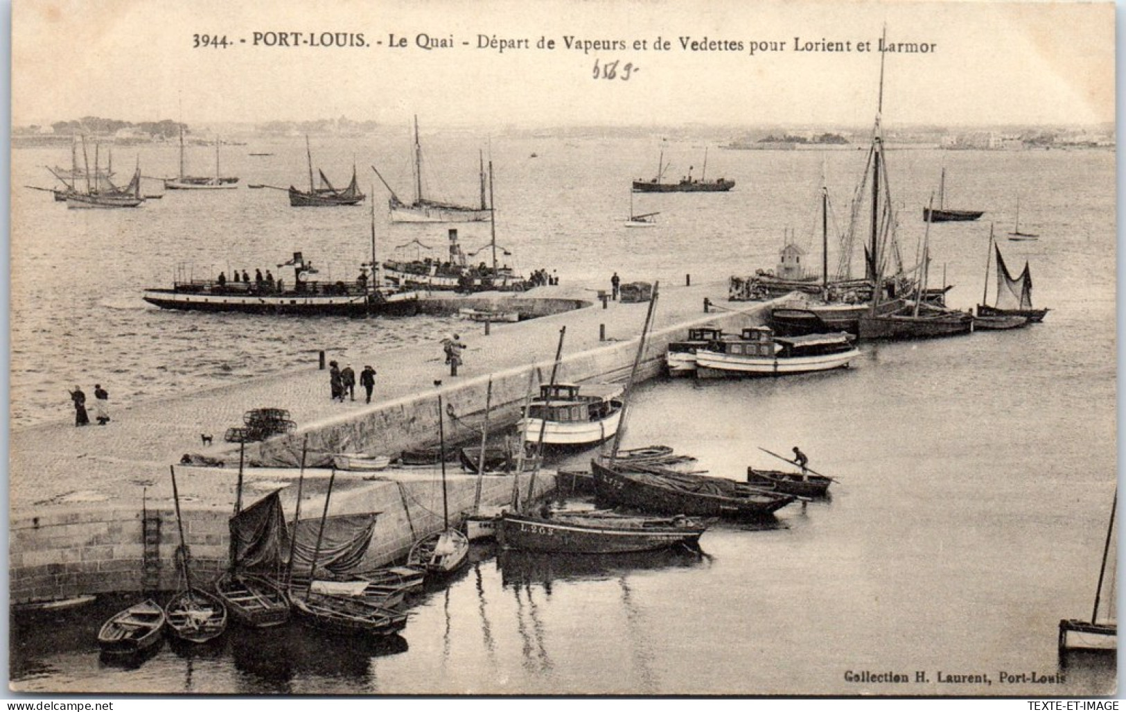 56 PORT LOUIS - Le Quai Depart De Vapeurs. - Port Louis