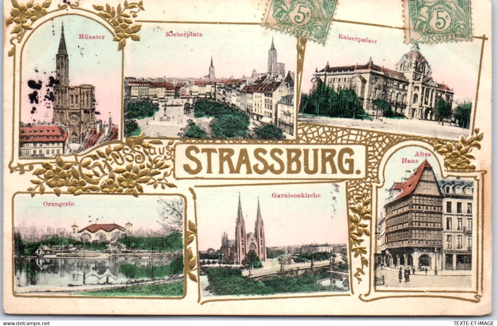 67 STRASBOURG - Divers Aspect De La Ville (souvenir) - Strasbourg