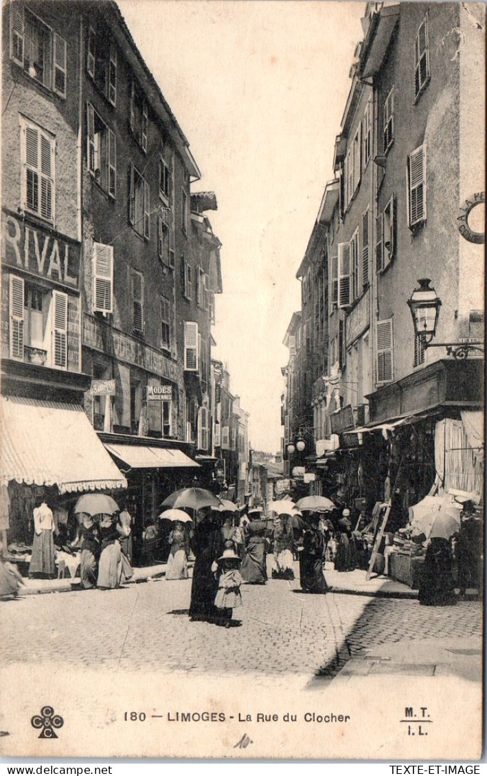 87 LIMOGES - Entree De La Rue Du Clocher. - Limoges