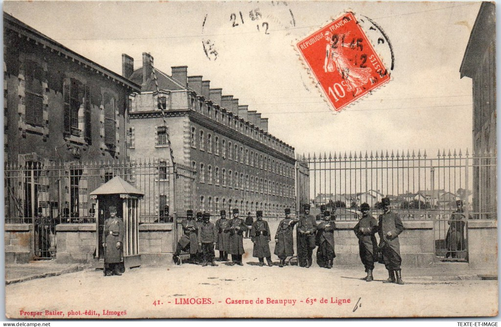 87 LIMOGES - Caserne De Beaupuy, 63e De Ligne. - Limoges