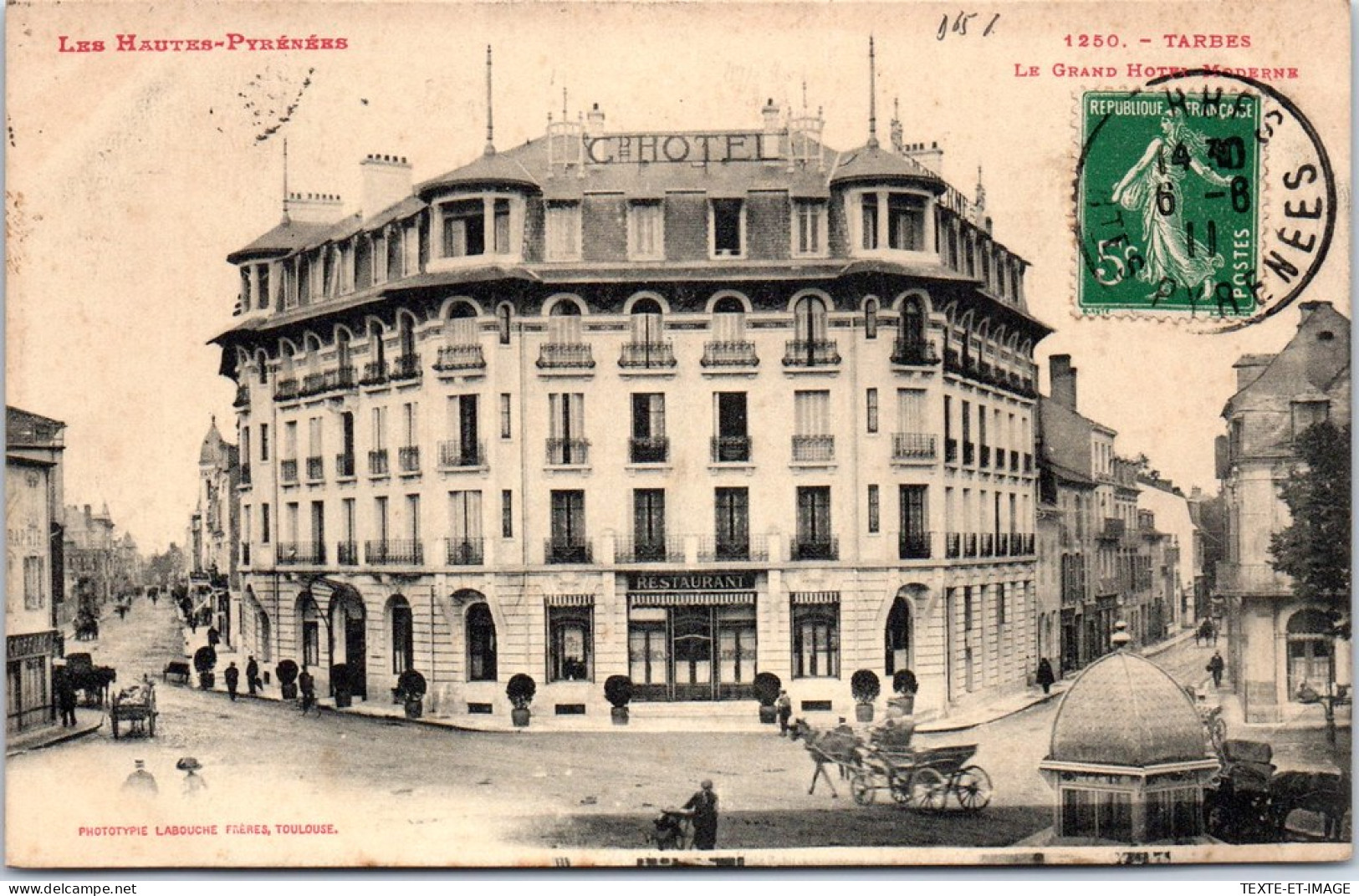 65 TARBES - Le Grand Hotel Moderne. - Tarbes