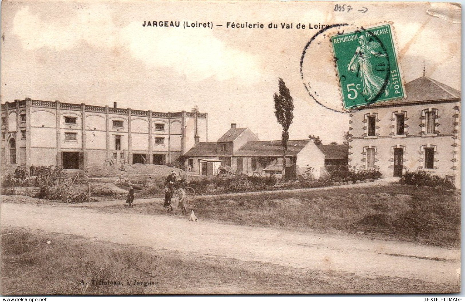 45 JARGEAU - Feculerie Du Val De Loire (pli) - Jargeau