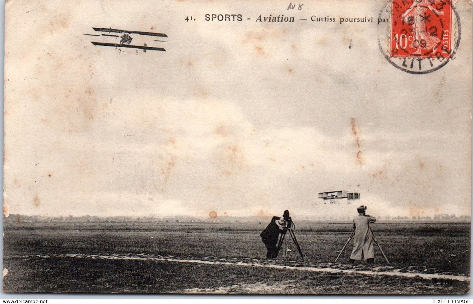 AVIATION - CURTISS Poursuivi Par L'orage (photographes) - Otros & Sin Clasificación