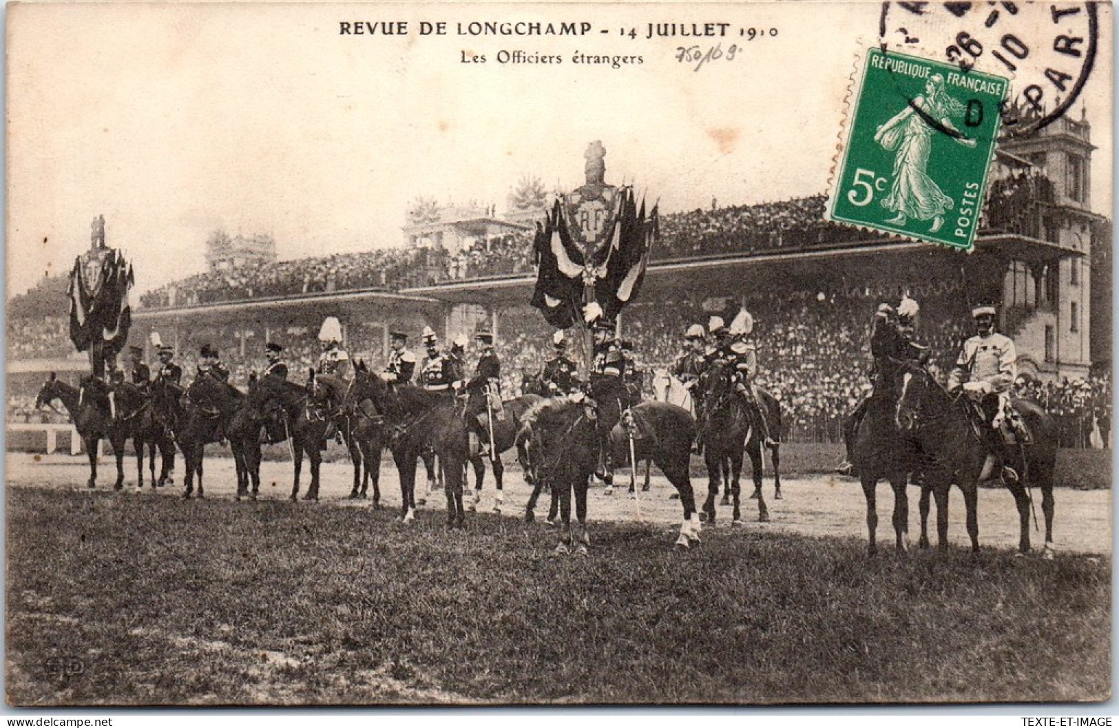 75016 PARIS - Officiers Etrangers A La Revue De Longchamp 1910 - Paris (16)