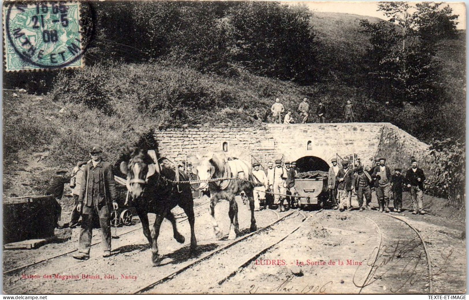 54 LUDRES - La Sortie De La Mine  - Otros & Sin Clasificación