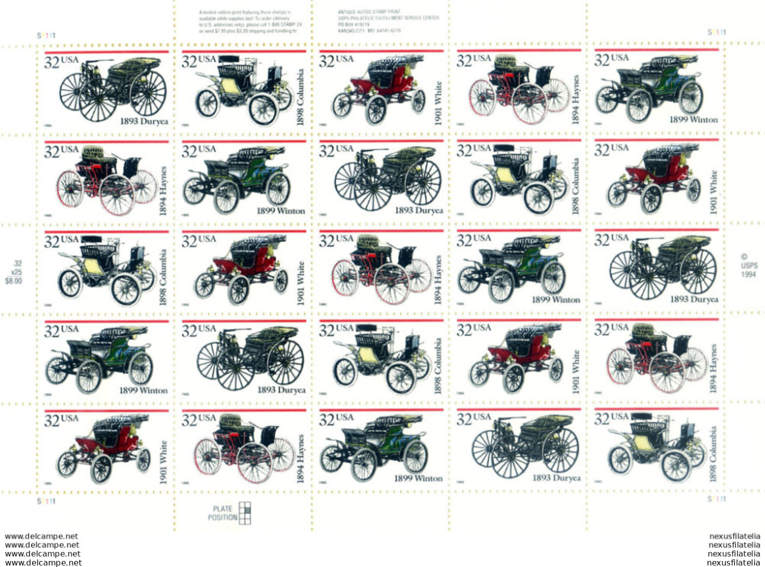 Automobili D'epoca 1995. - Blocks & Sheetlets