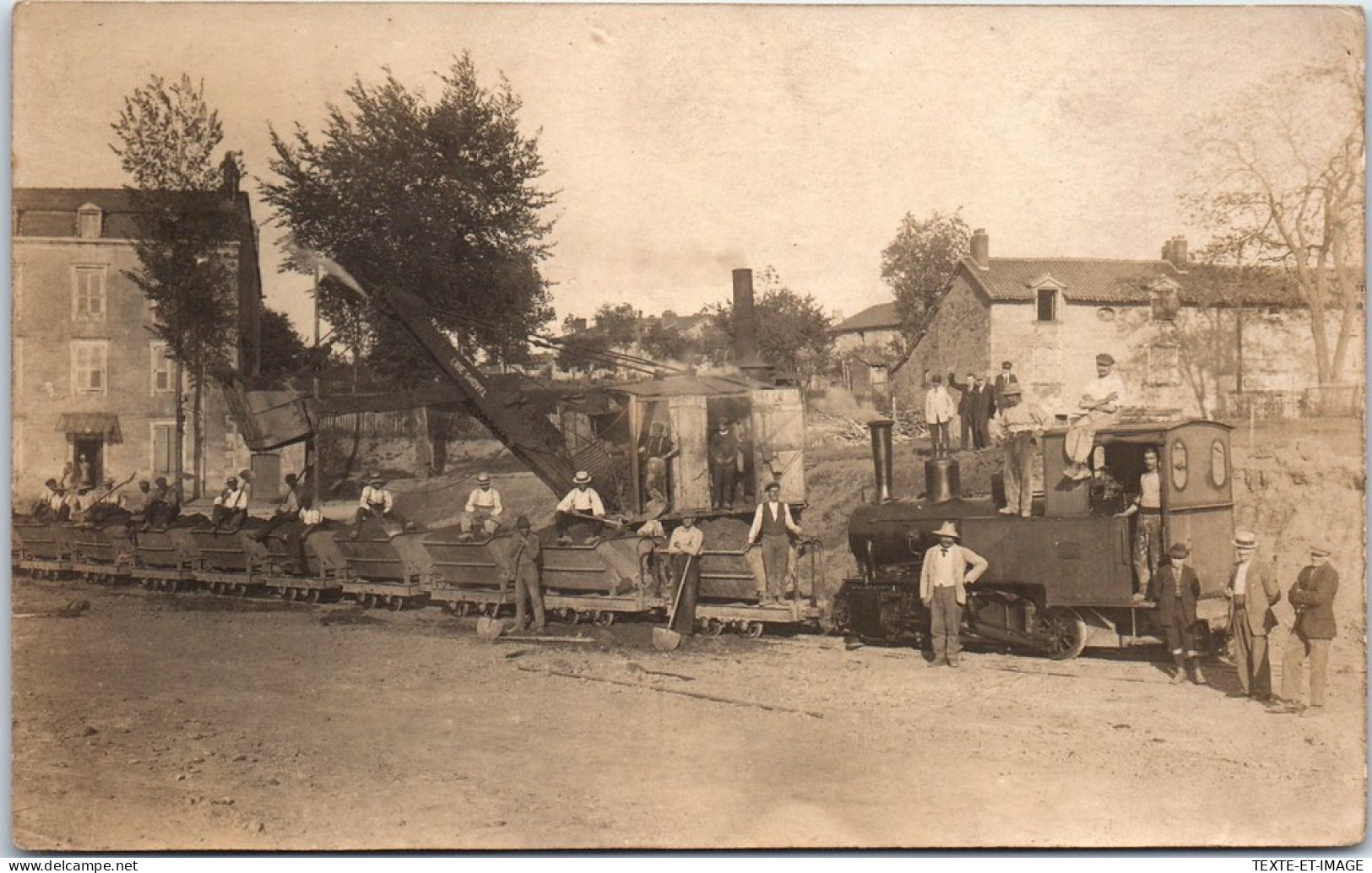 08 RETHEL - CARTE PHOTO - Construction Du Chemin De Fer Allemand  - Rethel