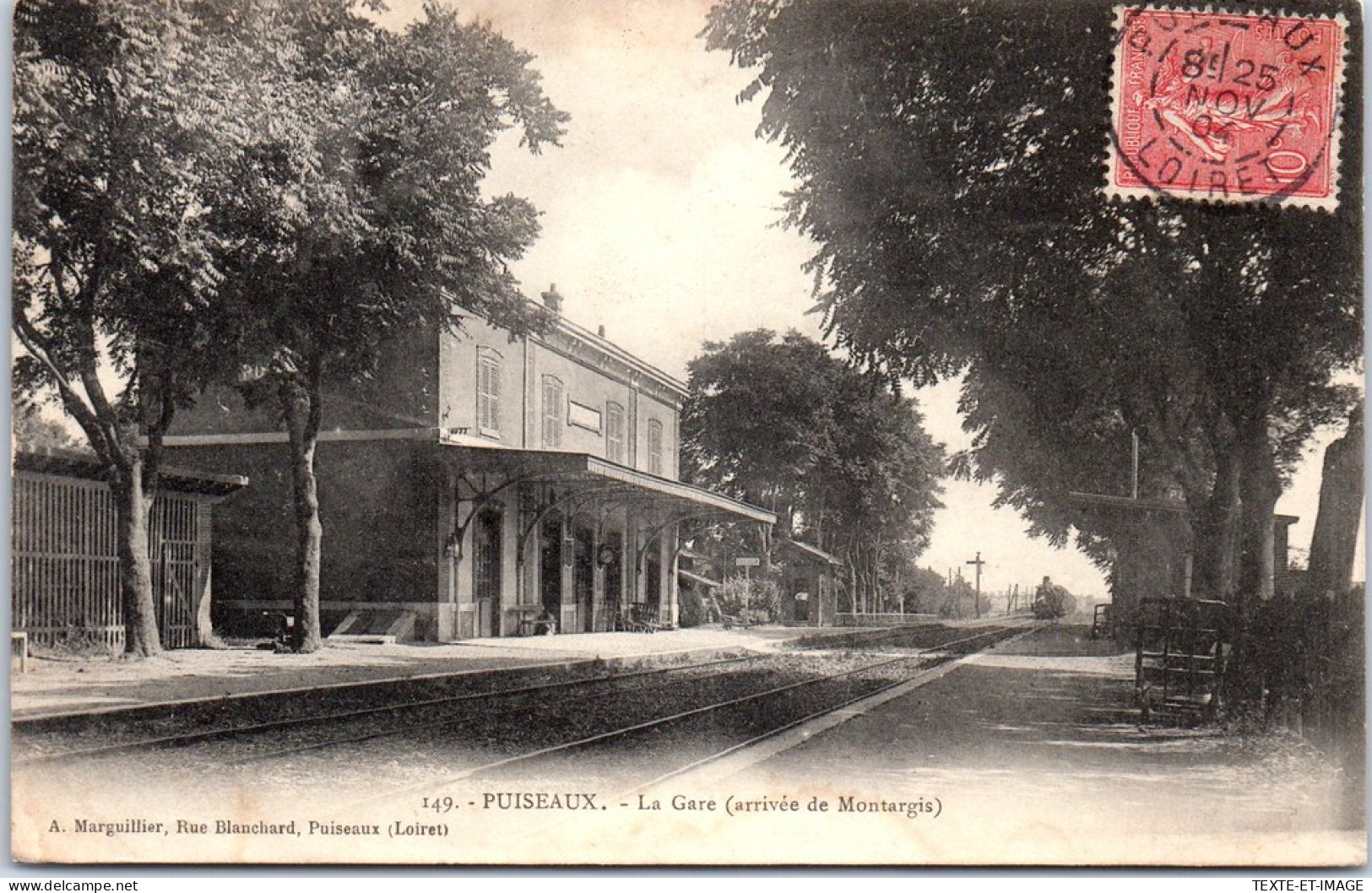 45 PUISEAUX - La Gare, Arrivee De Montargis  - Puiseaux