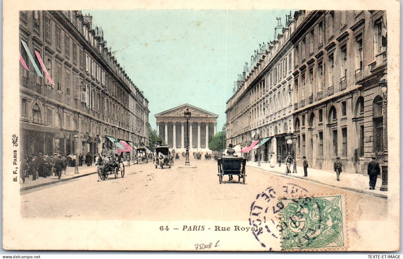 75008 PARIS - Perspective De La Rue Royale. - Arrondissement: 08