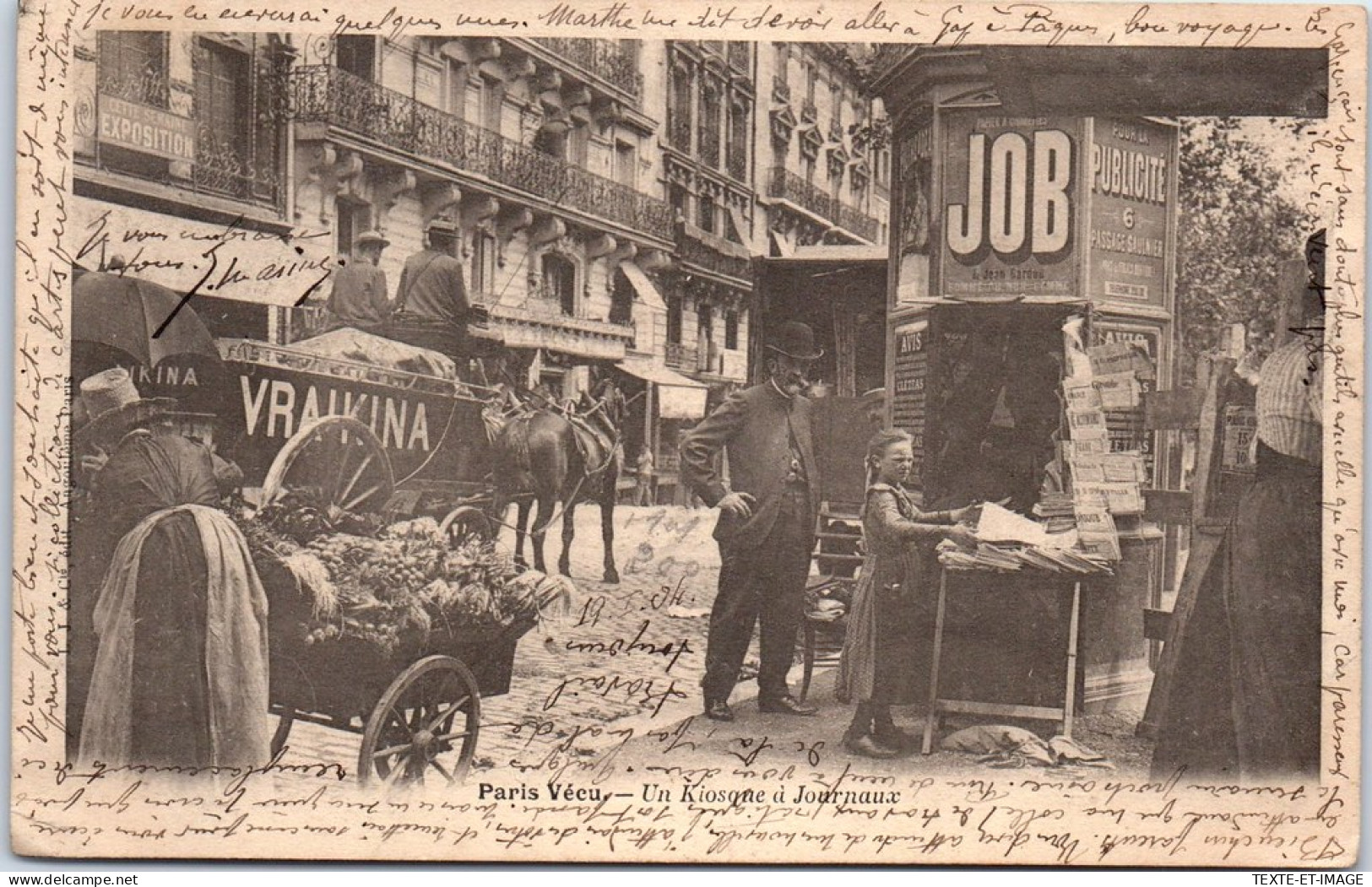 75 PARIS - Paris Vecu - Un Kiosque A Journaux  - Ambachten In Parijs