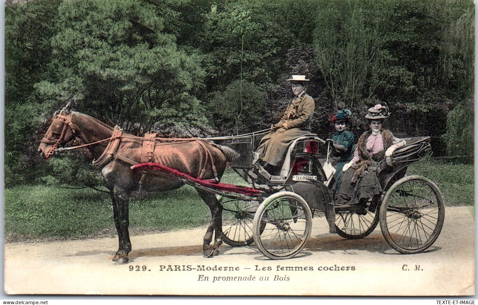 75 PARIS - Les Femmes Cochers, Promenade Au Bois  - Other & Unclassified