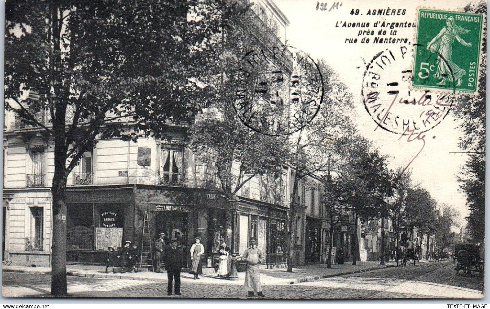 92 ASNIERES SUR SEINE - L'avenue D'argenteuil. - Asnieres Sur Seine