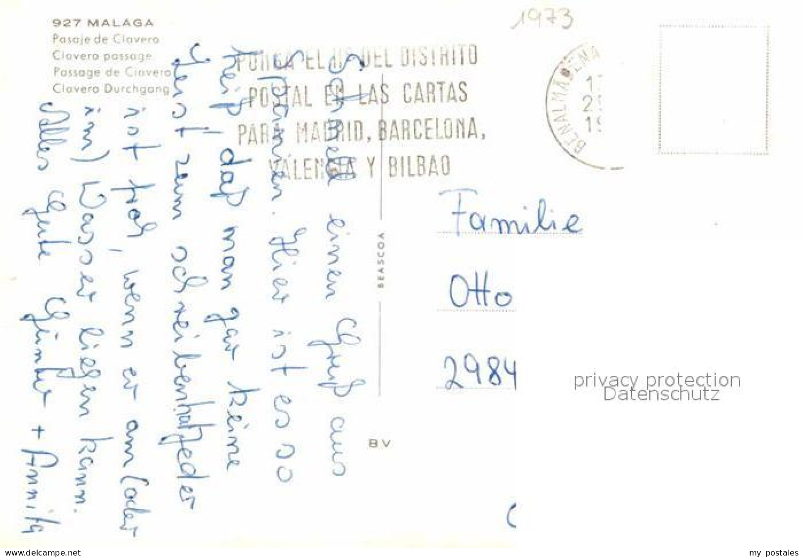 72907215 Malaga Andalucia Pasaje De Clavero Malaga Andalucia - Sonstige & Ohne Zuordnung