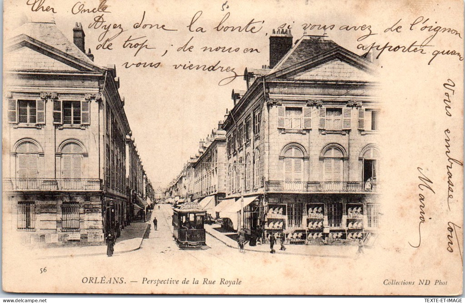 45 ORLEANS - Perspective De La Rue Royale. - Orleans