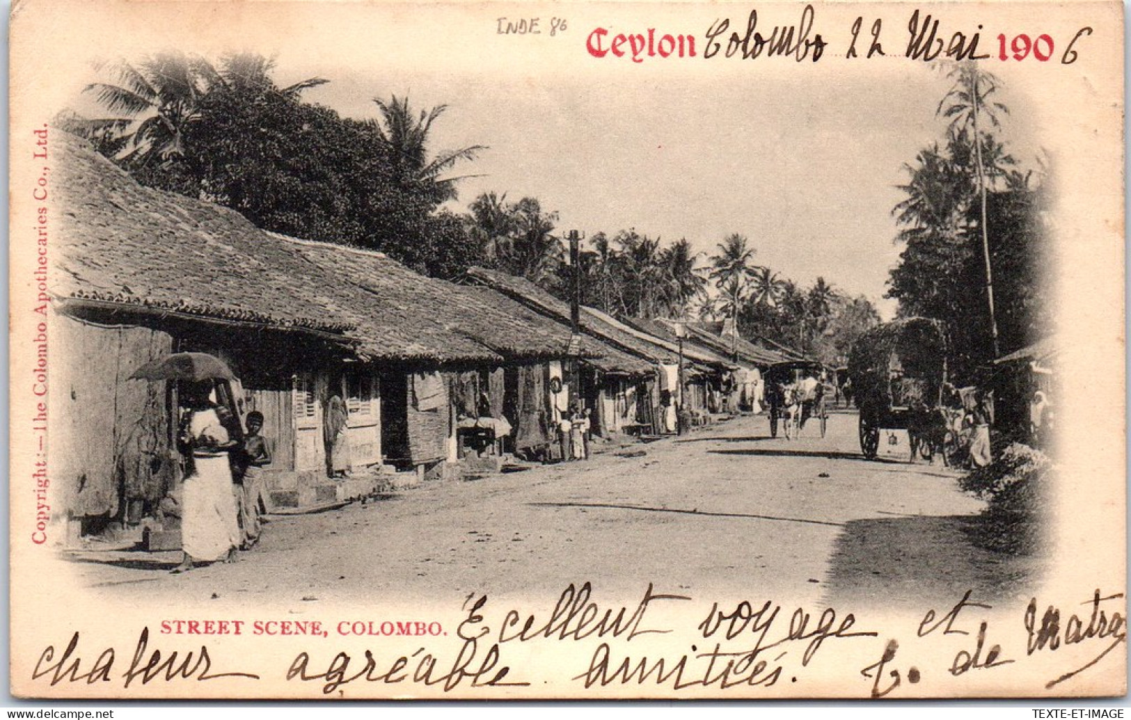 SRI LANKA - CEYLAN - Street Scene COLOMBO  - Sri Lanka (Ceilán)