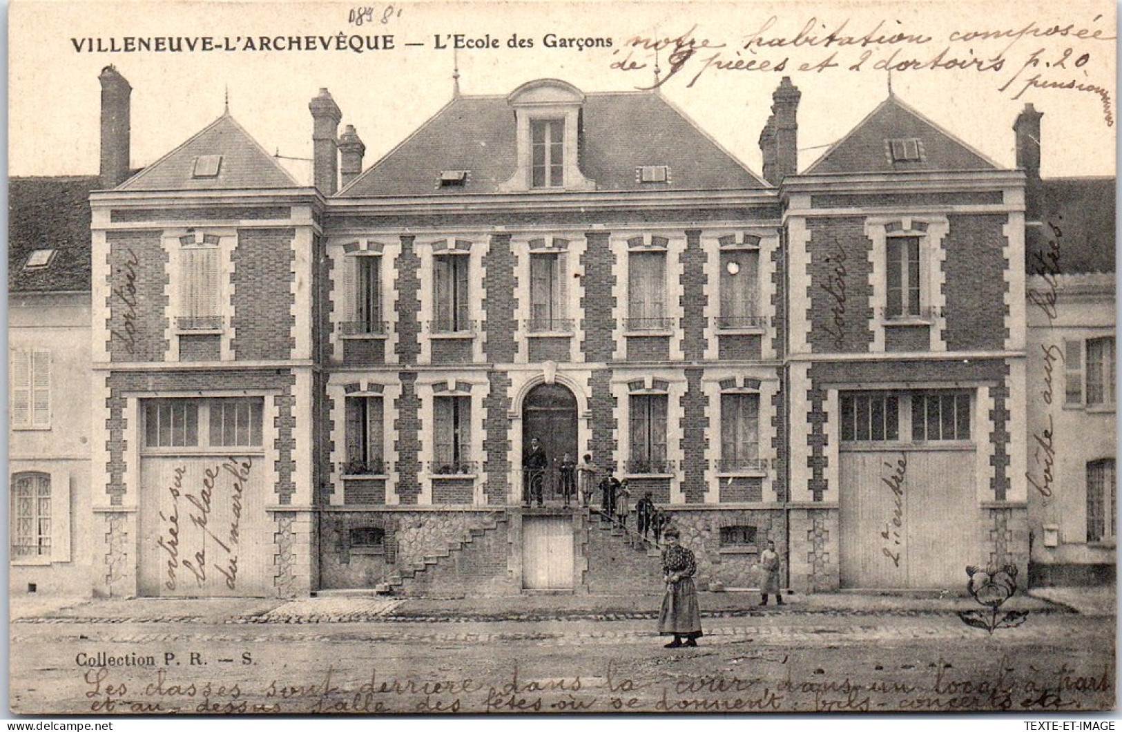89 VILLENEUVE L'ARCHEVEQUE - L'ecole Des Garcons. - Villeneuve-l'Archevêque
