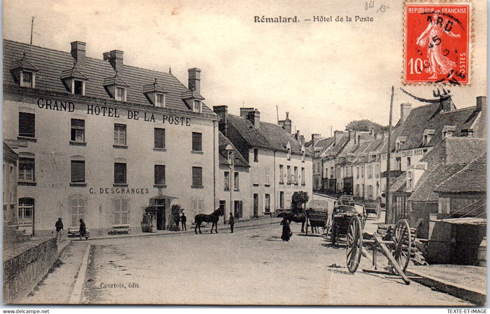 61 REMALARD - Hotel De La Poste. - Remalard