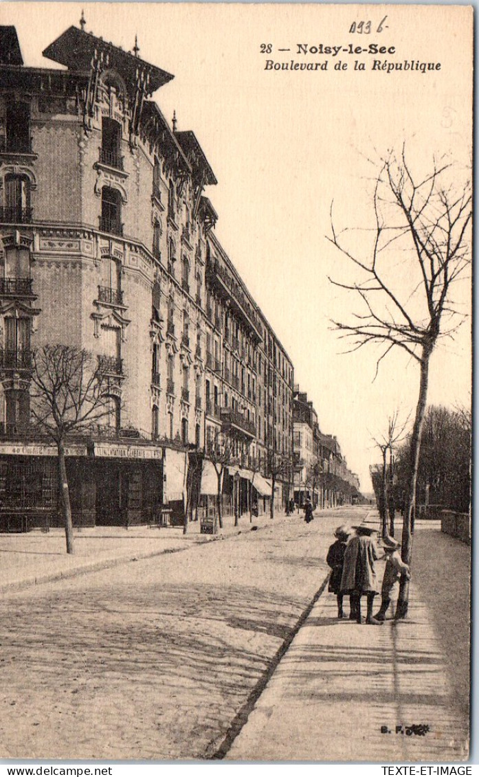 93 NOISY LE SEC - Perspective Du Bld De La Republique. - Noisy Le Sec