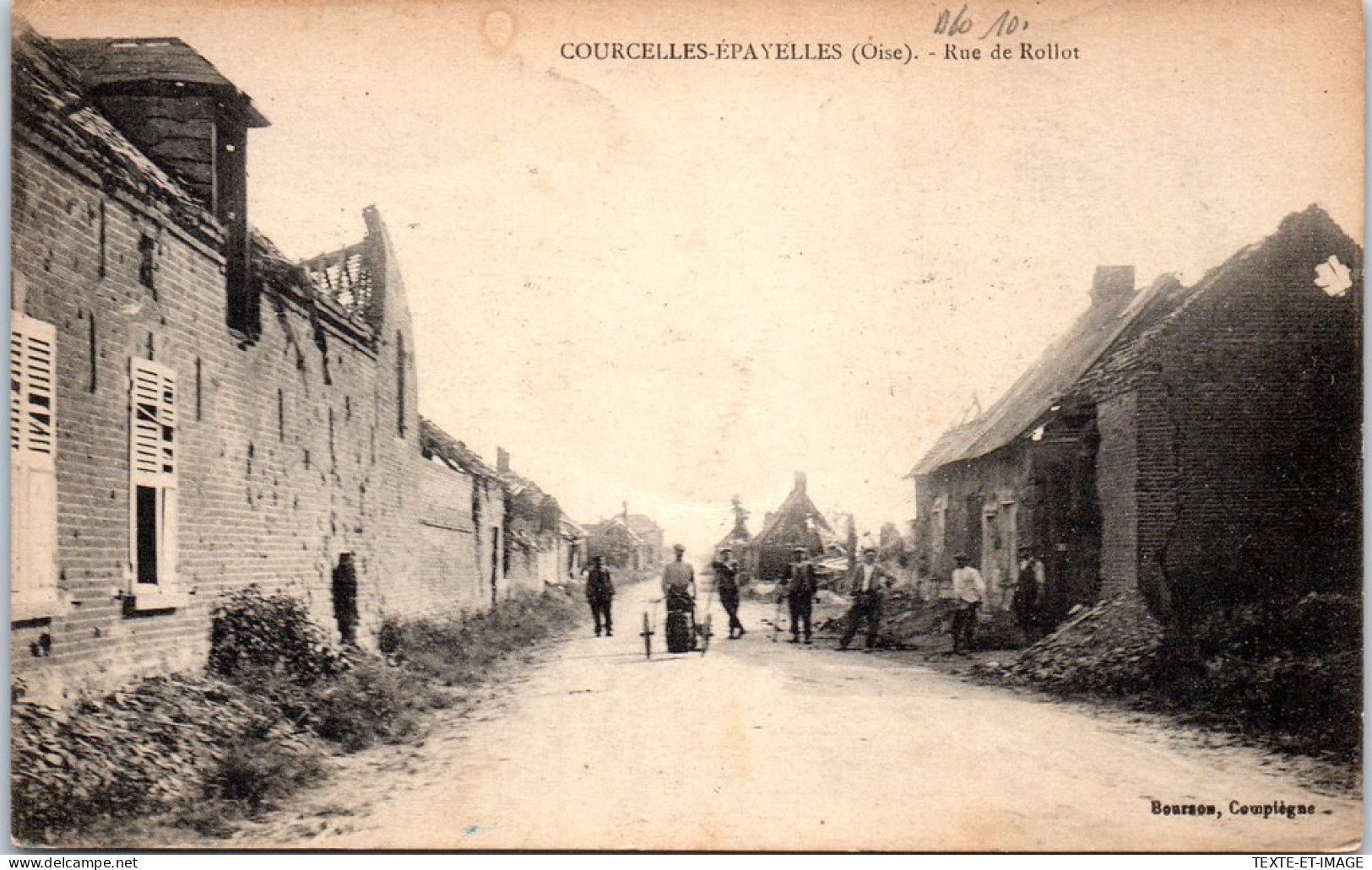60 COURCELLES EPAYELLES - La Rue De Rollot. - Other & Unclassified