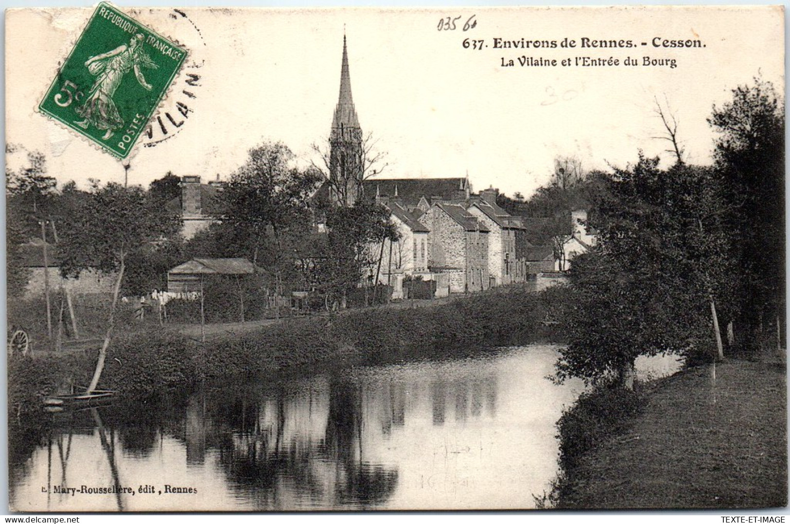 35 CESSON - La Villaine Et L'entree Du Bourg. - Sonstige & Ohne Zuordnung