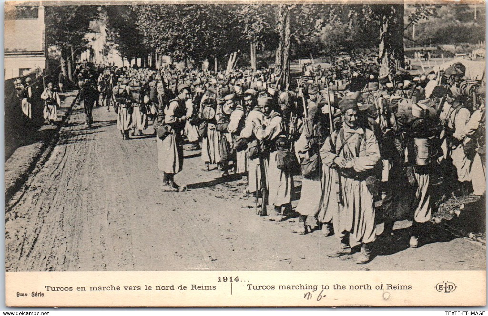 MILITARIA 1914-1918 - Turcos En Marche Vers Reims. - Guerre 1914-18
