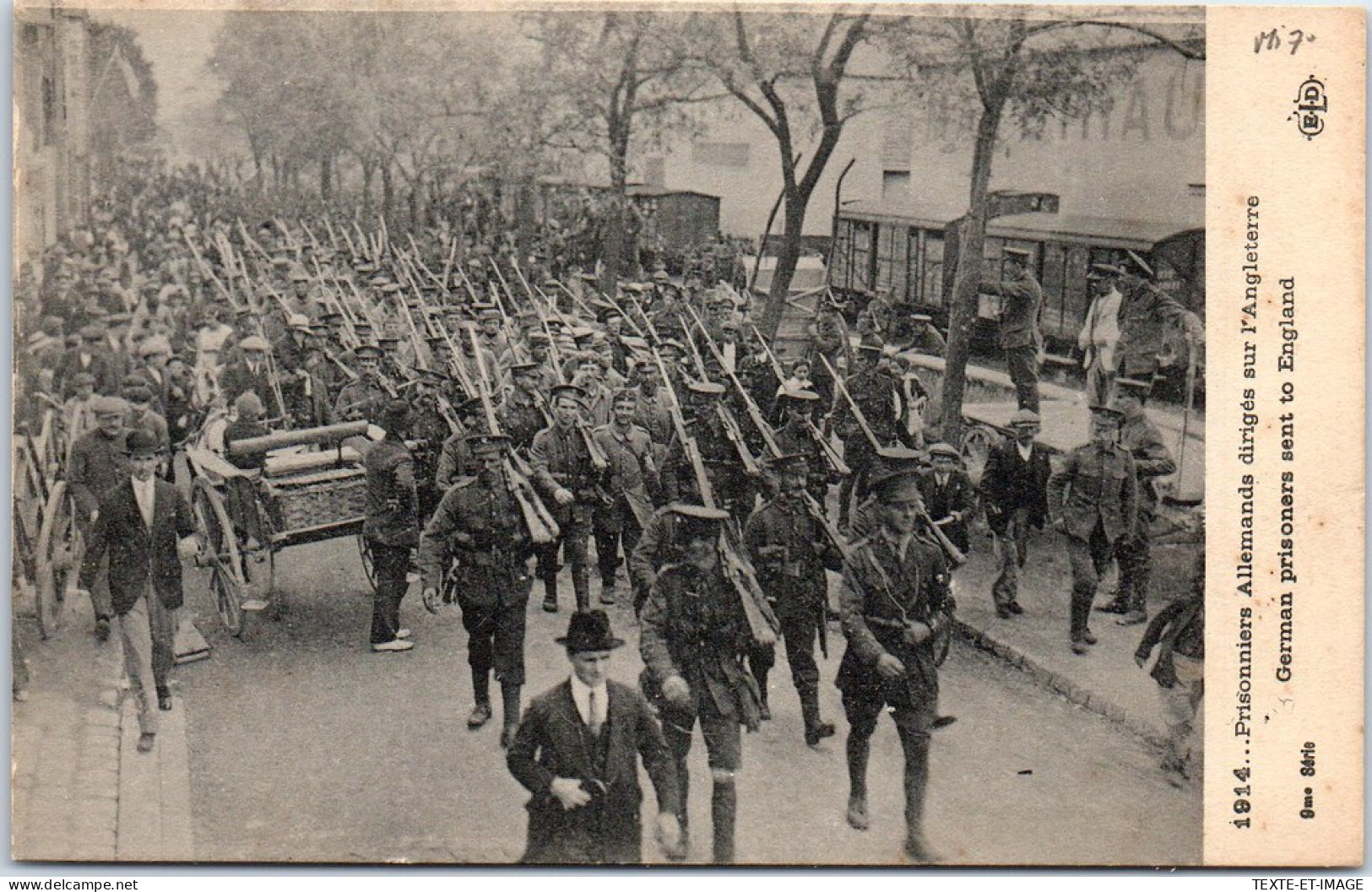 MILITARIA 1914-1918 - Prisonniers Allemands En Route Pour L'angleterre - Weltkrieg 1914-18