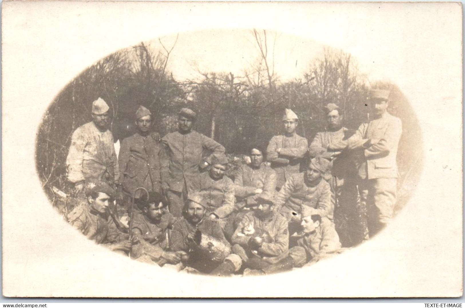MILITARIA 1914-1918 - CARTE PHOTO Groupe De Soldats 14.11.1917 - Oorlog 1914-18