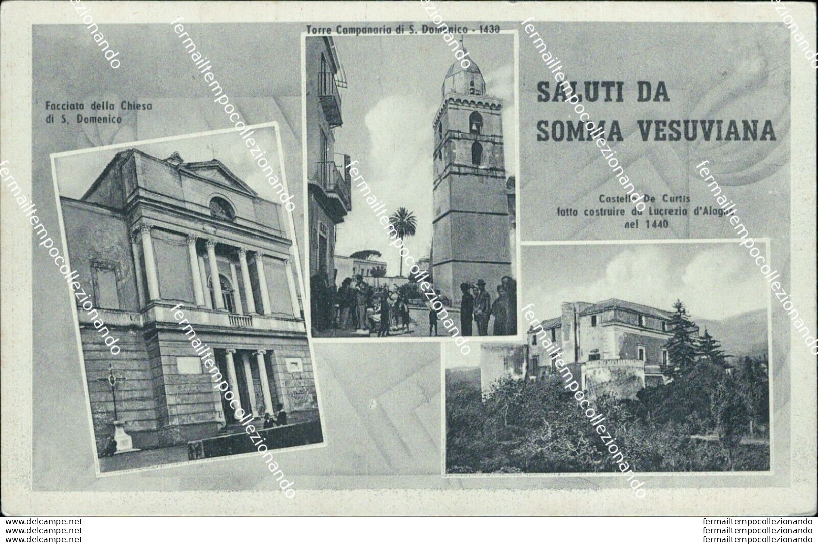 Be620  Cartolina Saluti Da Somma Vesuviana Provincia Di Napoli - Napoli (Neapel)