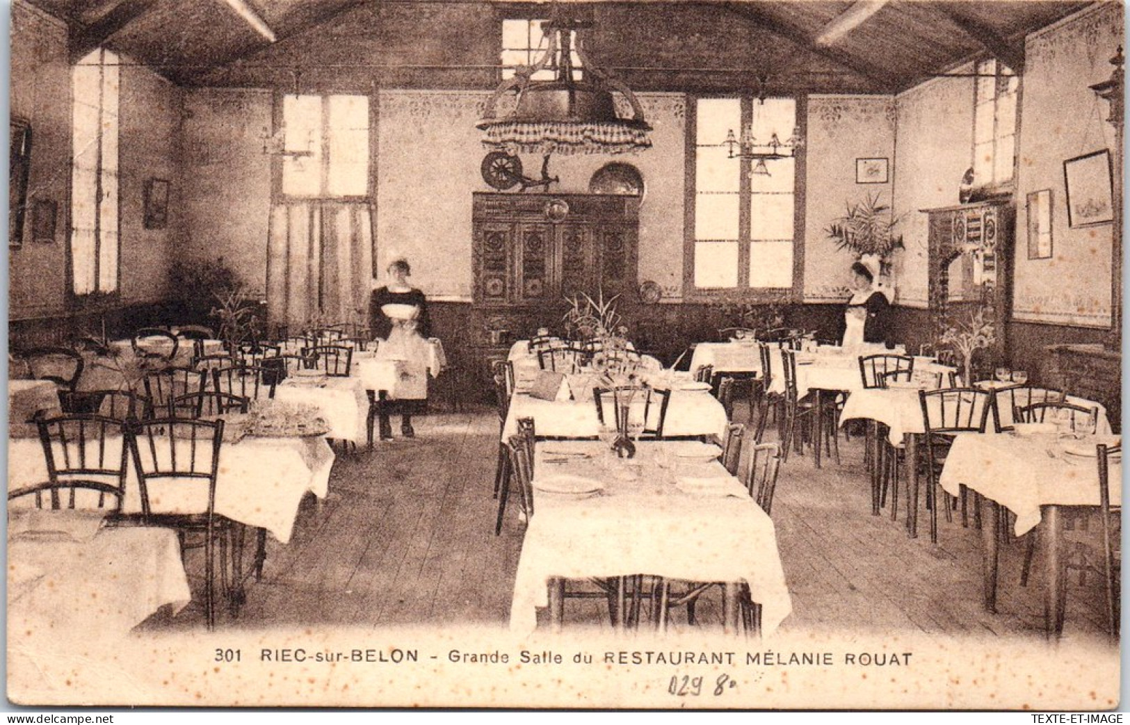 29 RIEC SUR BELON - Grande Salle Du Restaurant Melanie Rouat  - Andere & Zonder Classificatie
