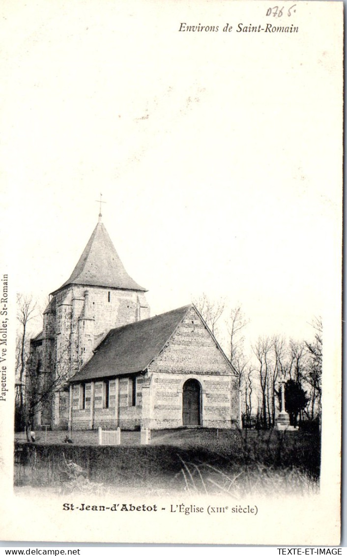 76 SAINT JEAN D'ABETOT - L'eglise. - Autres & Non Classés