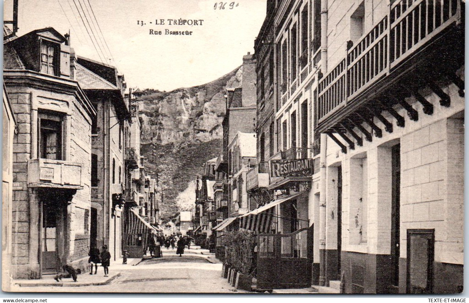 76 LE TREPORT - Vue De La Rue Brasseur. - Le Treport