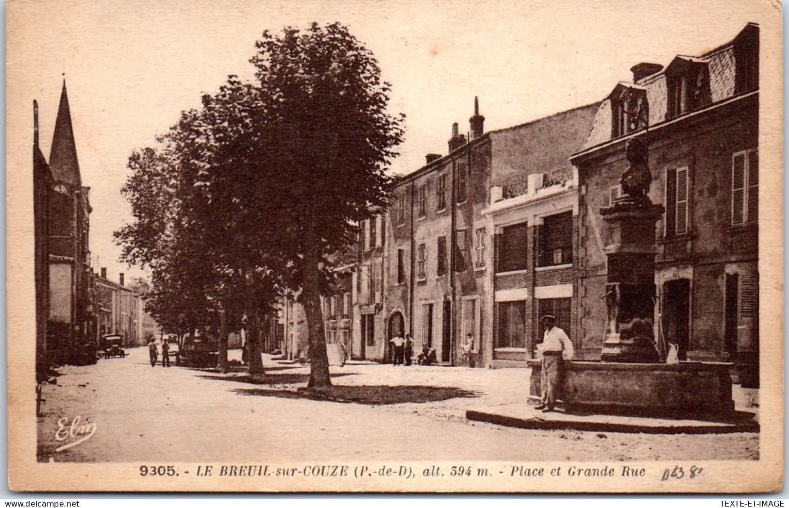 63 LE BREUIL SUR COUZE - Place Et Grande Rue. - Other & Unclassified