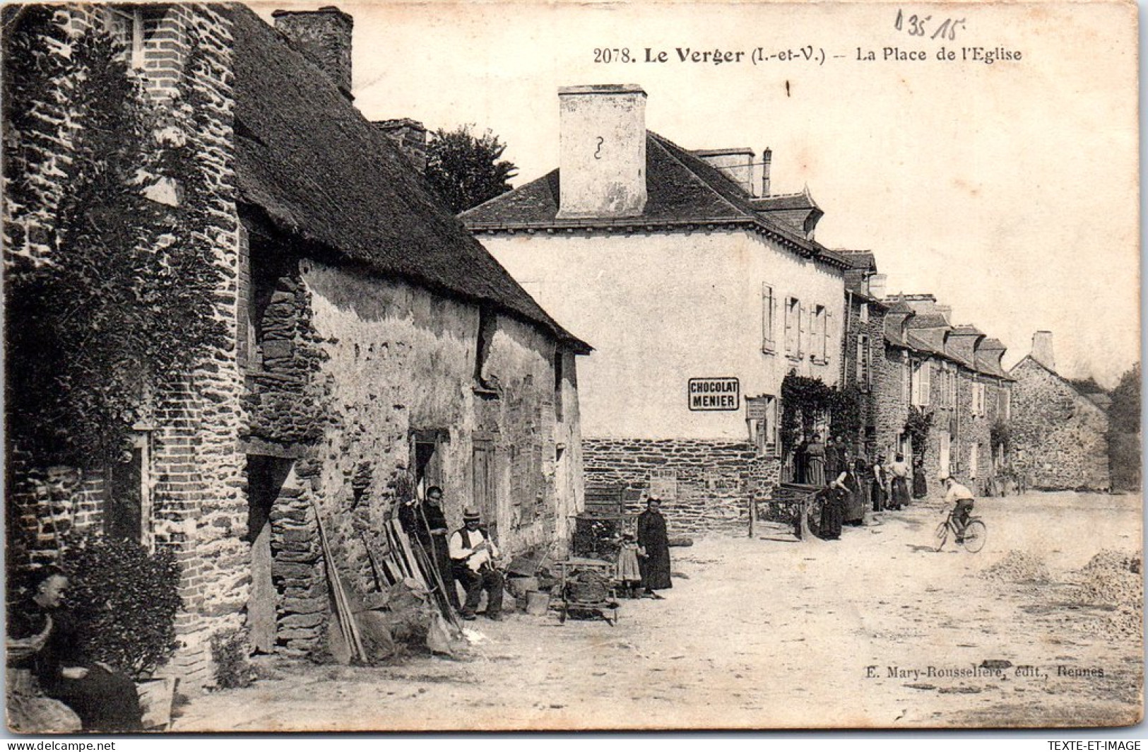 35 LE VERGER - La Place De L'eglise. - Sonstige & Ohne Zuordnung