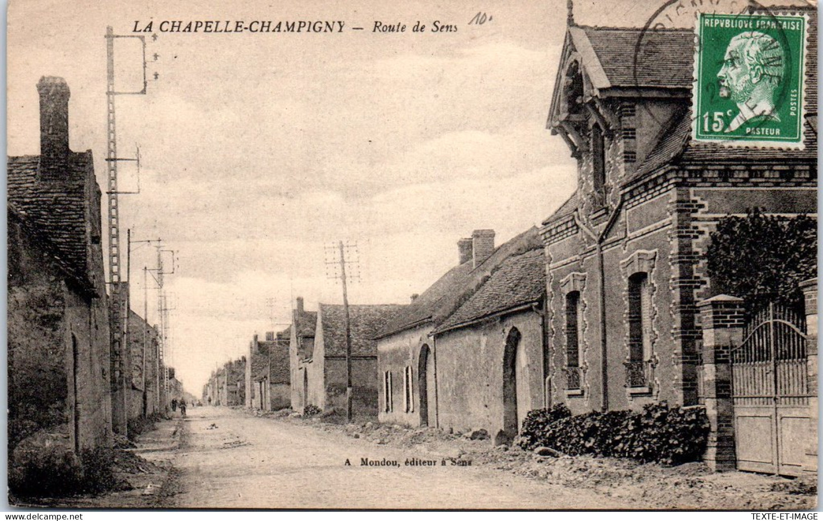 89 LA CHAPELLE CHAMPIGNY - La Route De Sens. - Autres & Non Classés