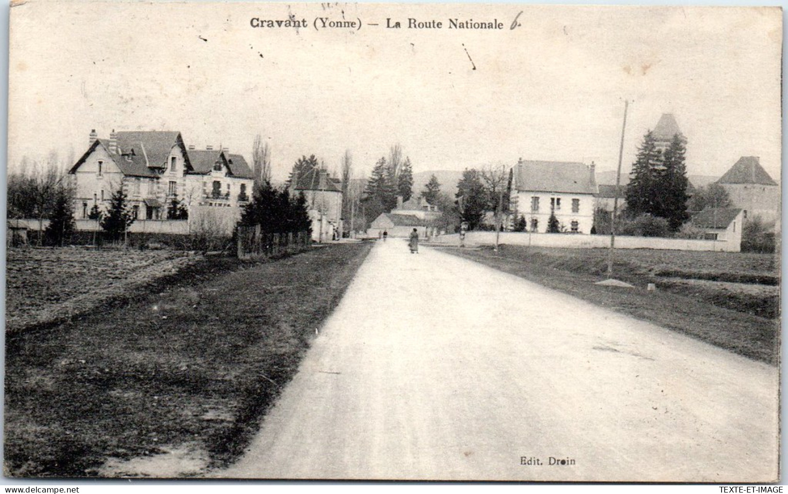 89 CRAVANT - Vue De La Route Nationale, Entree De La Commune  - Otros & Sin Clasificación