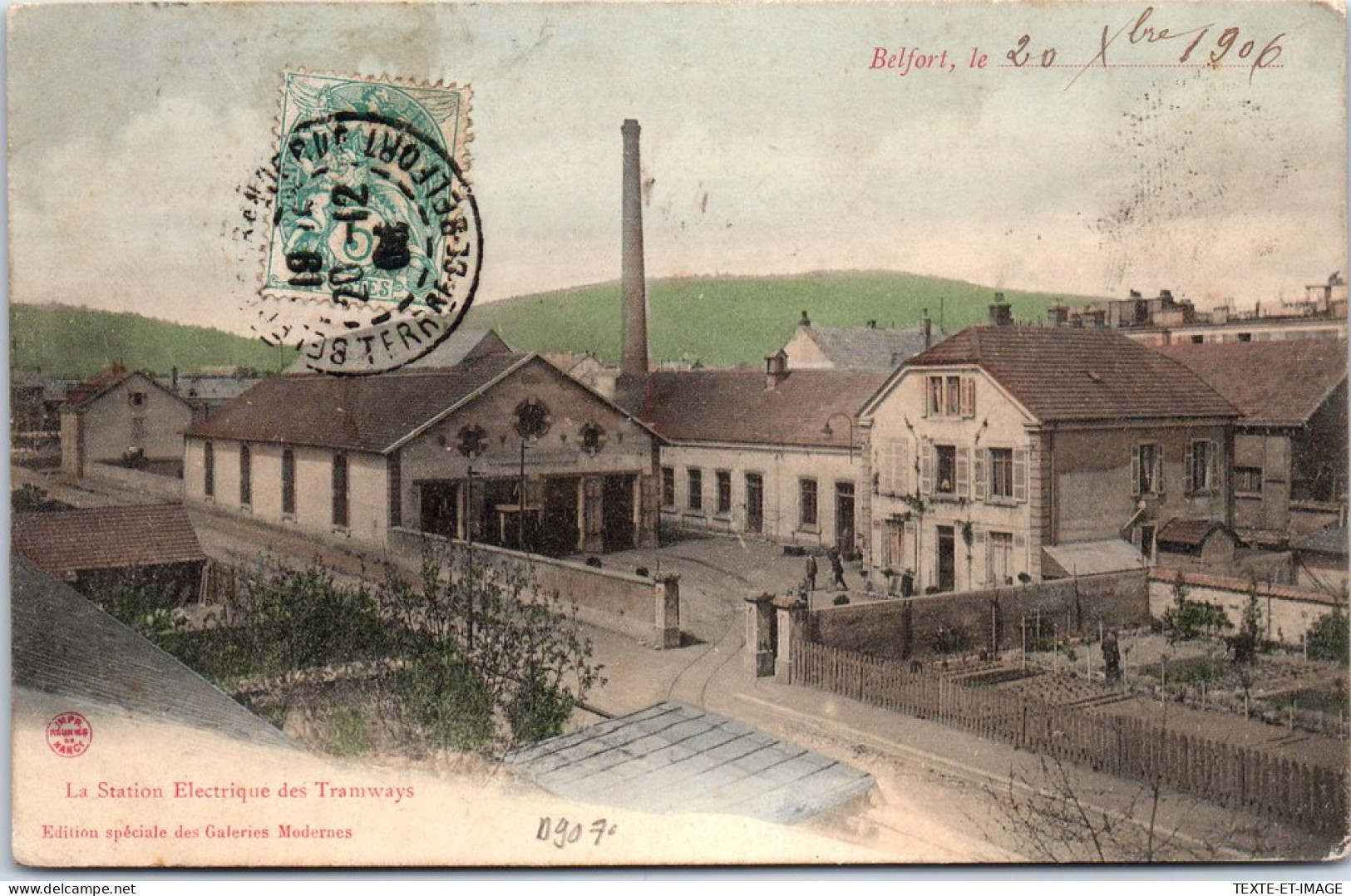 90 BELFORT - La Station Electrique Des Tramways  - Belfort - Ciudad