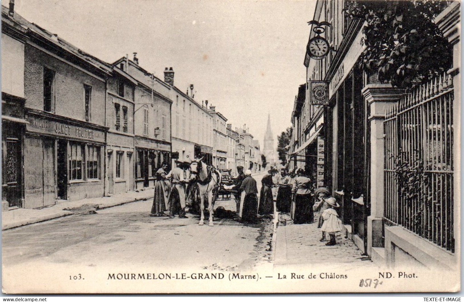51 MOURMELON LE GRAND - La Rue De Chalons. - Mourmelon Le Grand