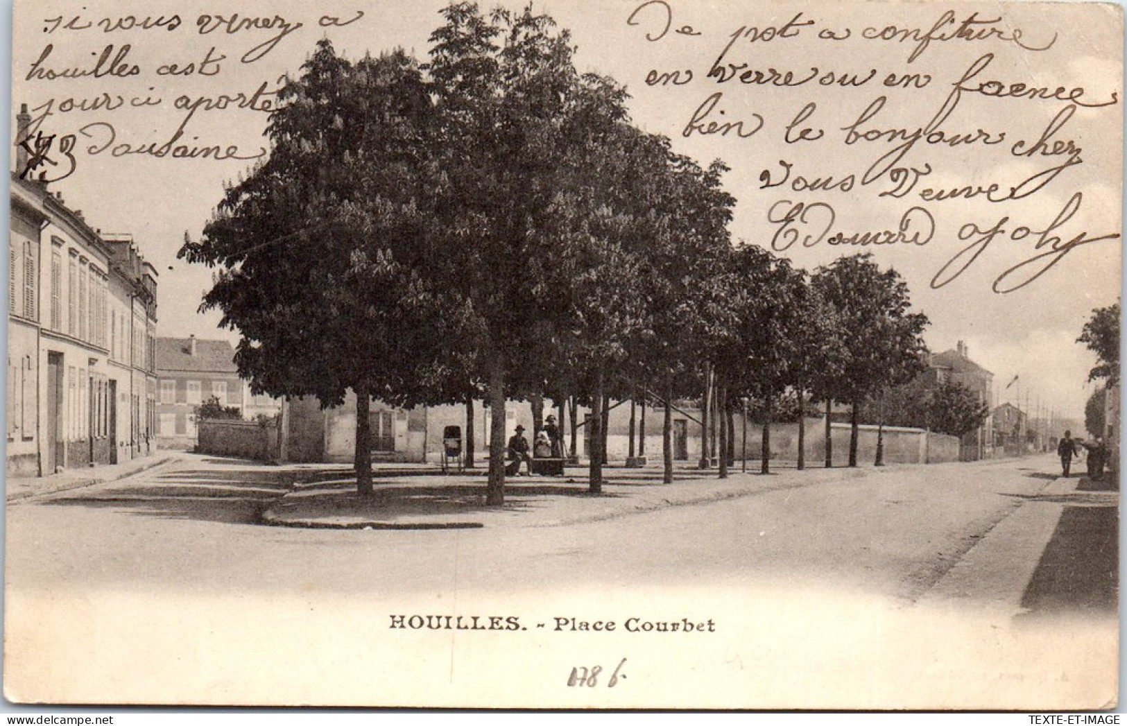 78 HOUILLES - Place Courbet  - Houilles