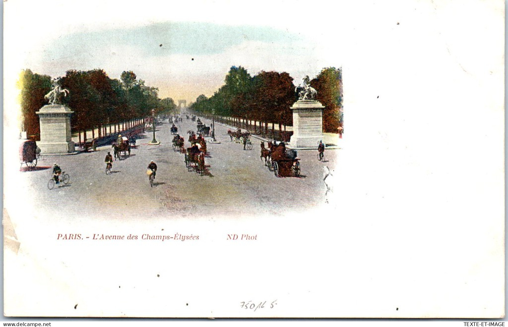 75016 PARIS - L'avenue Des Champs Elysees (couleurs) - District 16