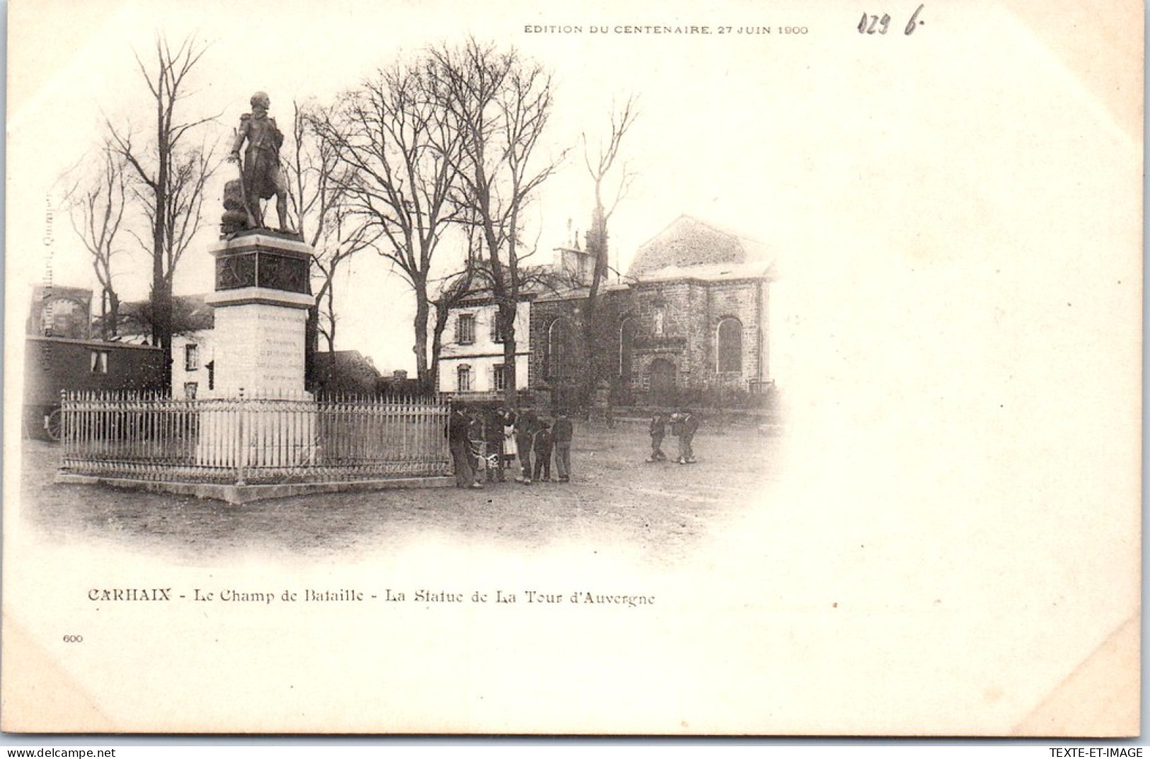 29 CARHAIX - Le Champ De Bataille - La Statue De La Tour D'auvergne  - Other & Unclassified