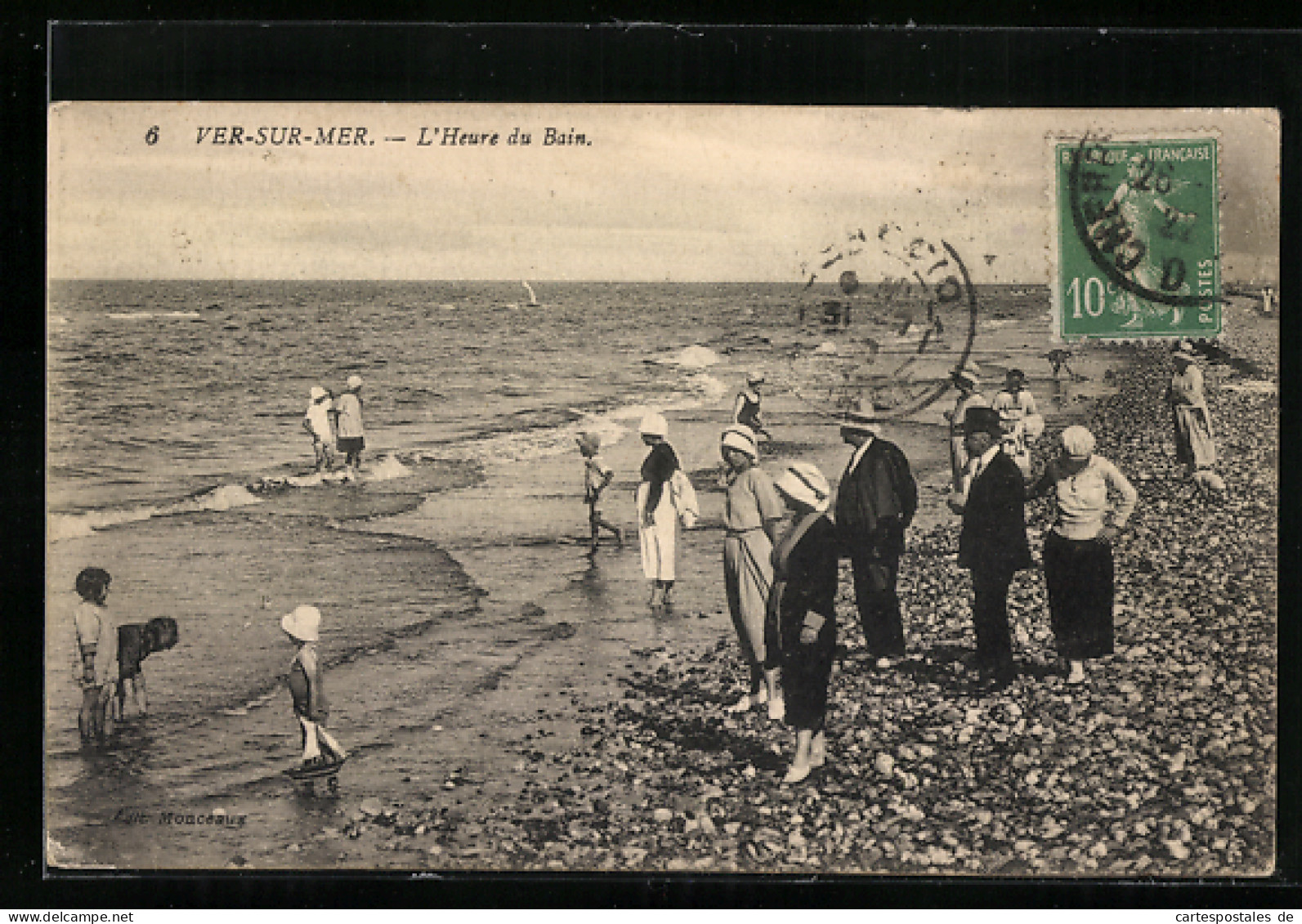 CPA Ver-sur-Mer, L`Heure Du Bain  - Autres & Non Classés