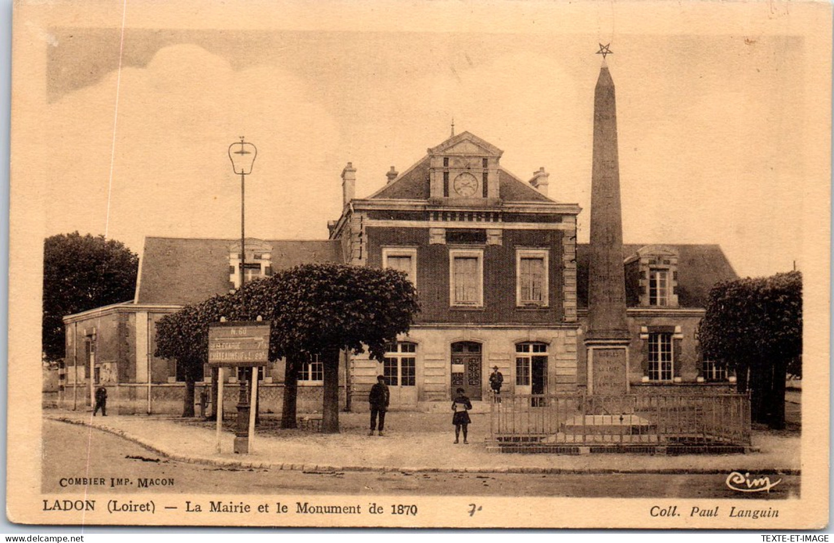 45 LADON - La Mairie Et Monument De 1870  - Autres & Non Classés