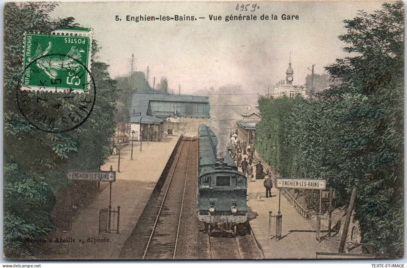 95 ENGHEIN LES BAINS - Vue Generale De La Gare (carte Couleurs) - Enghien Les Bains