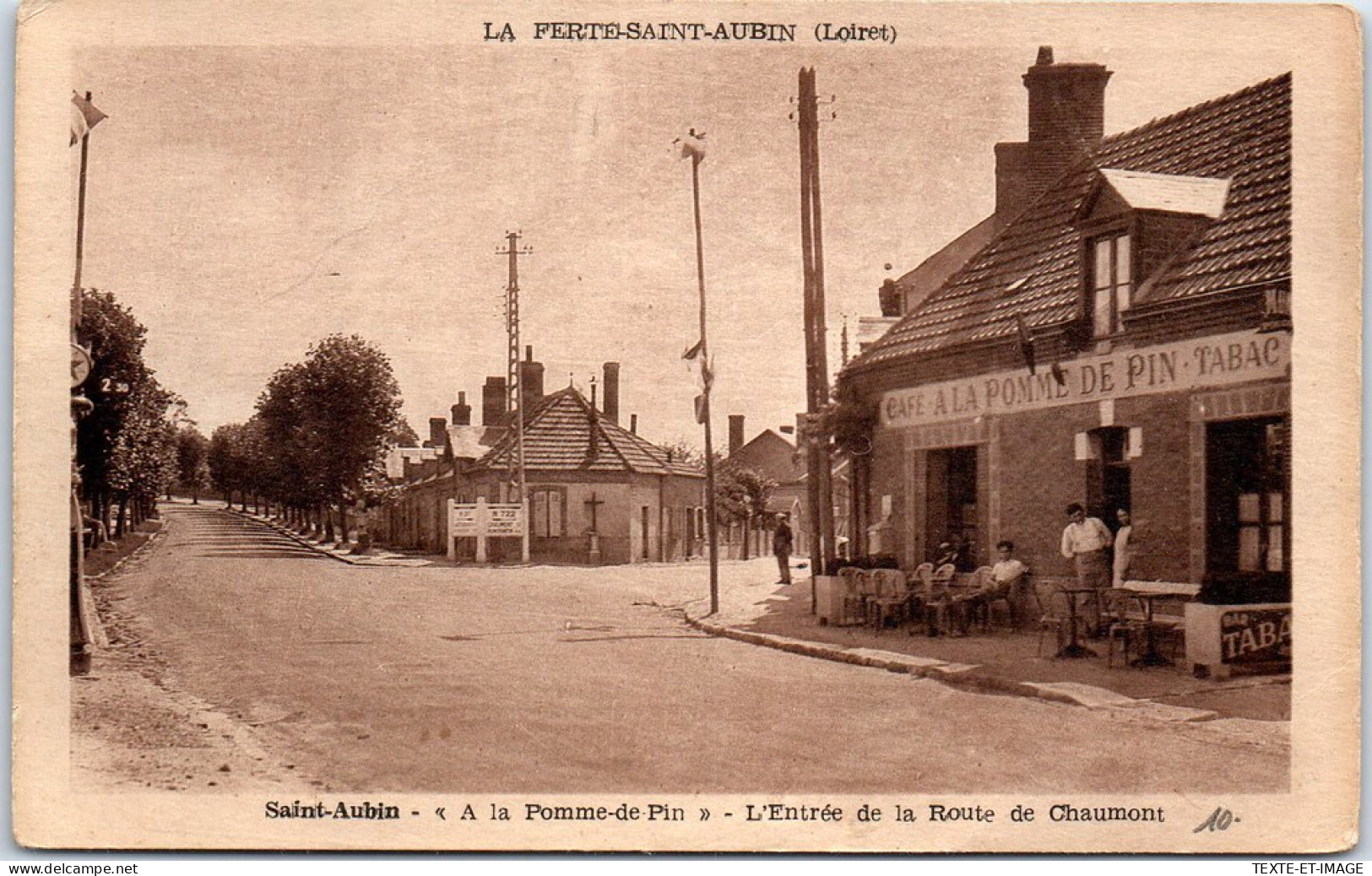 45 LA FERTE SAINT AUBIN - Cafe A La Pomme De Pin  - La Ferte Saint Aubin